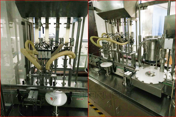 全自动隐形眼镜护理液灌装机械设备细节厂房实拍图